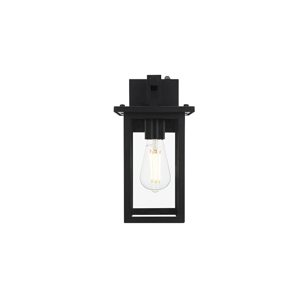 Venango 7 inch Outdoor Pendant in Black. Picture 1