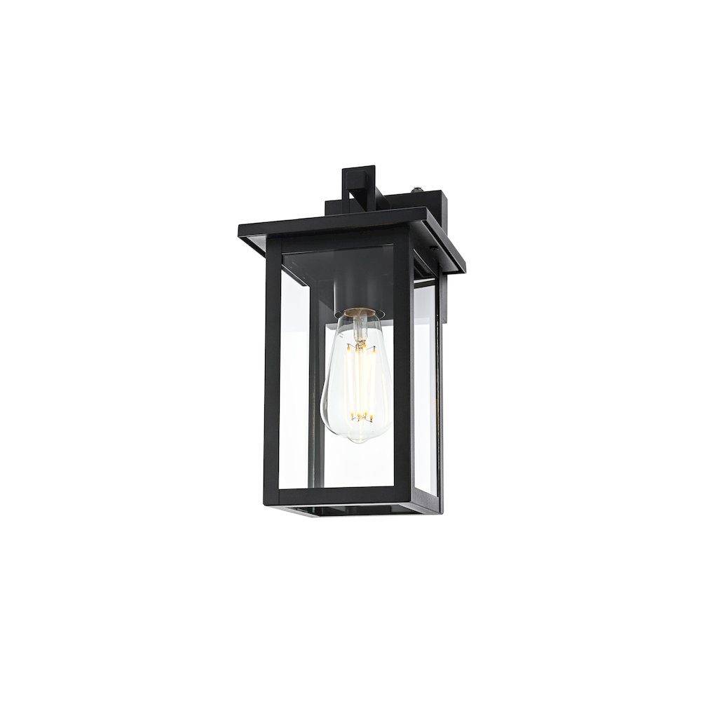 Venango 7 inch Outdoor Pendant in Black. Picture 3