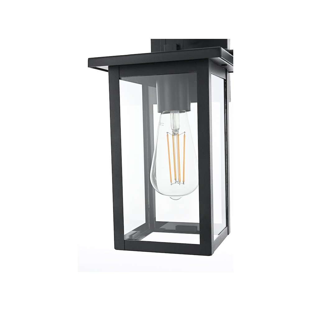 Venango 7 inch Outdoor Pendant in Black. Picture 5