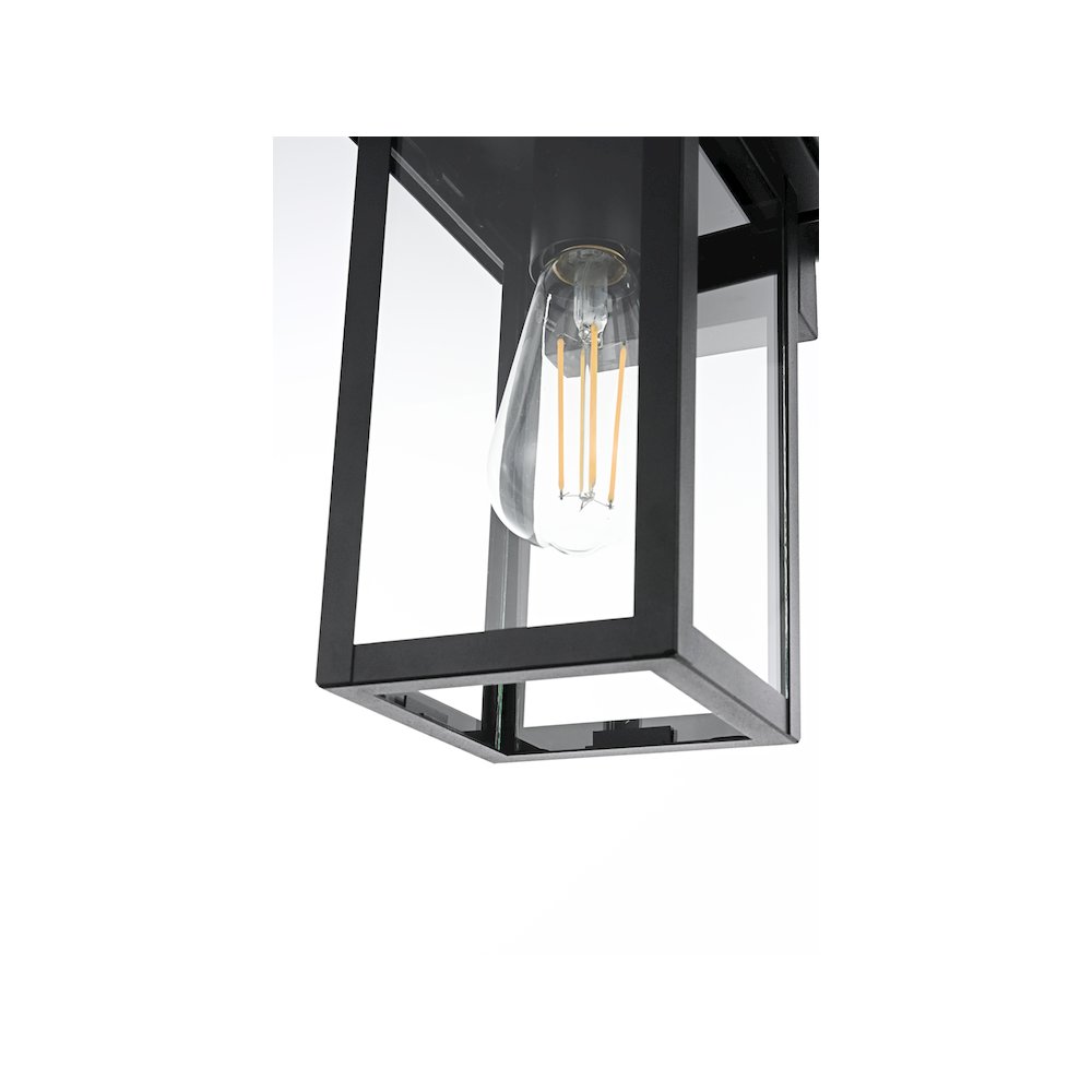 Venango 7 inch Outdoor Pendant in Black. Picture 6
