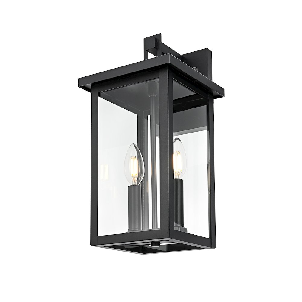 Venango 7 inch Outdoor Pendant in Black. Picture 3