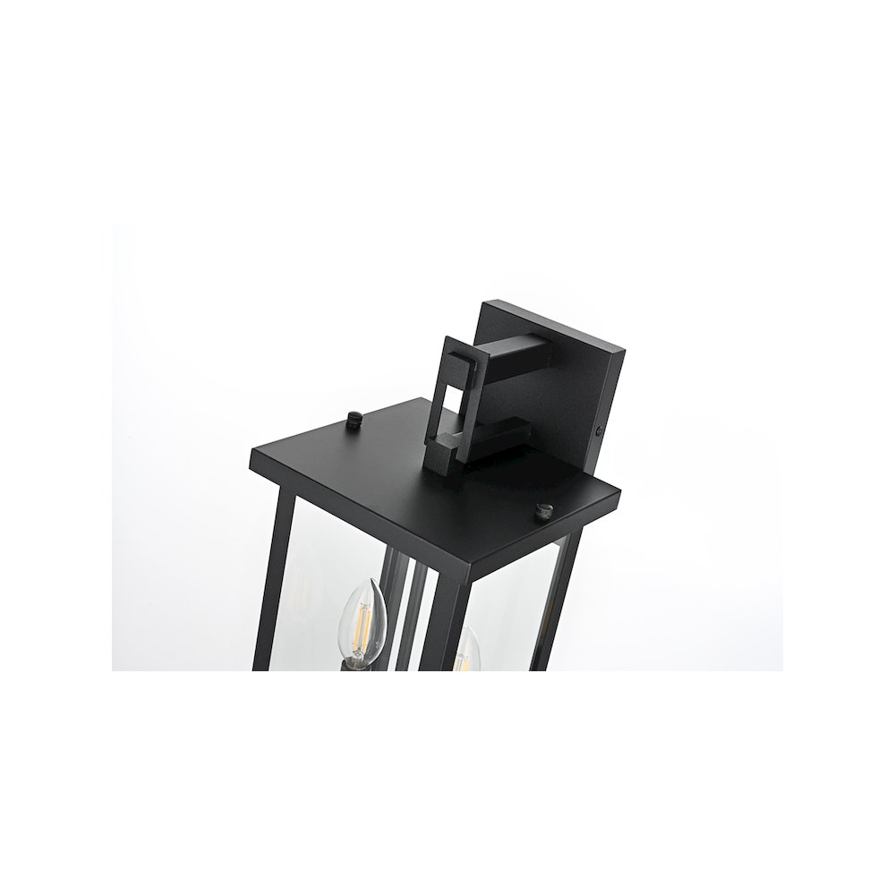 Venango 7 inch Outdoor Pendant in Black. Picture 4