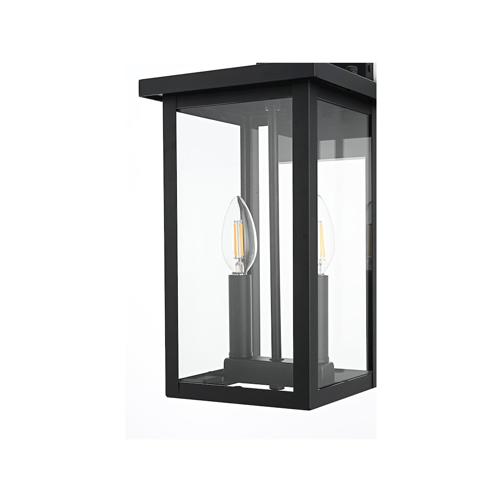 Venango 7 inch Outdoor Pendant in Black. Picture 5