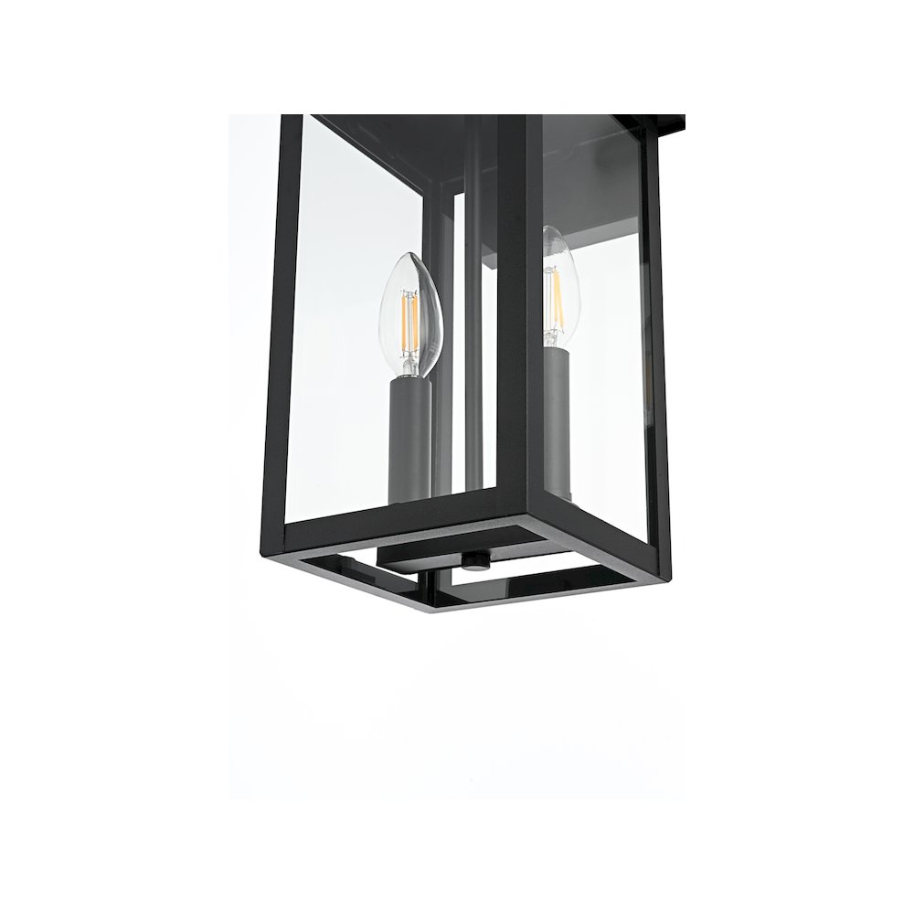 Venango 7 inch Outdoor Pendant in Black. Picture 6