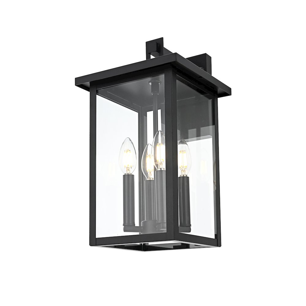 Sheridan 7 inch Outdoor Pendant in Black. Picture 3
