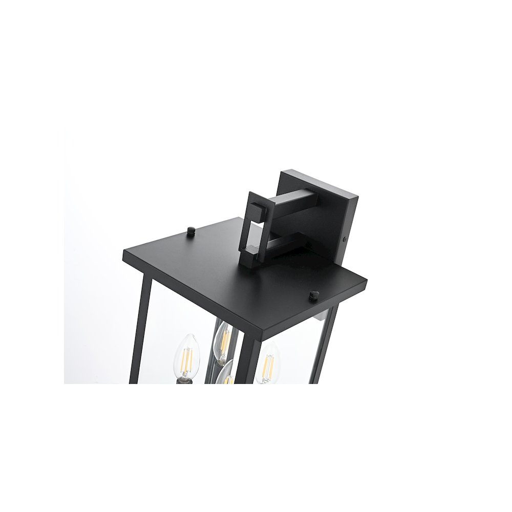 Sheridan 7 inch Outdoor Pendant in Black. Picture 4