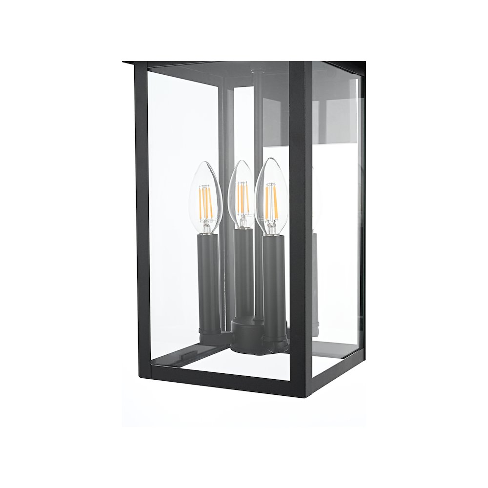 Sheridan 7 inch Outdoor Pendant in Black. Picture 5