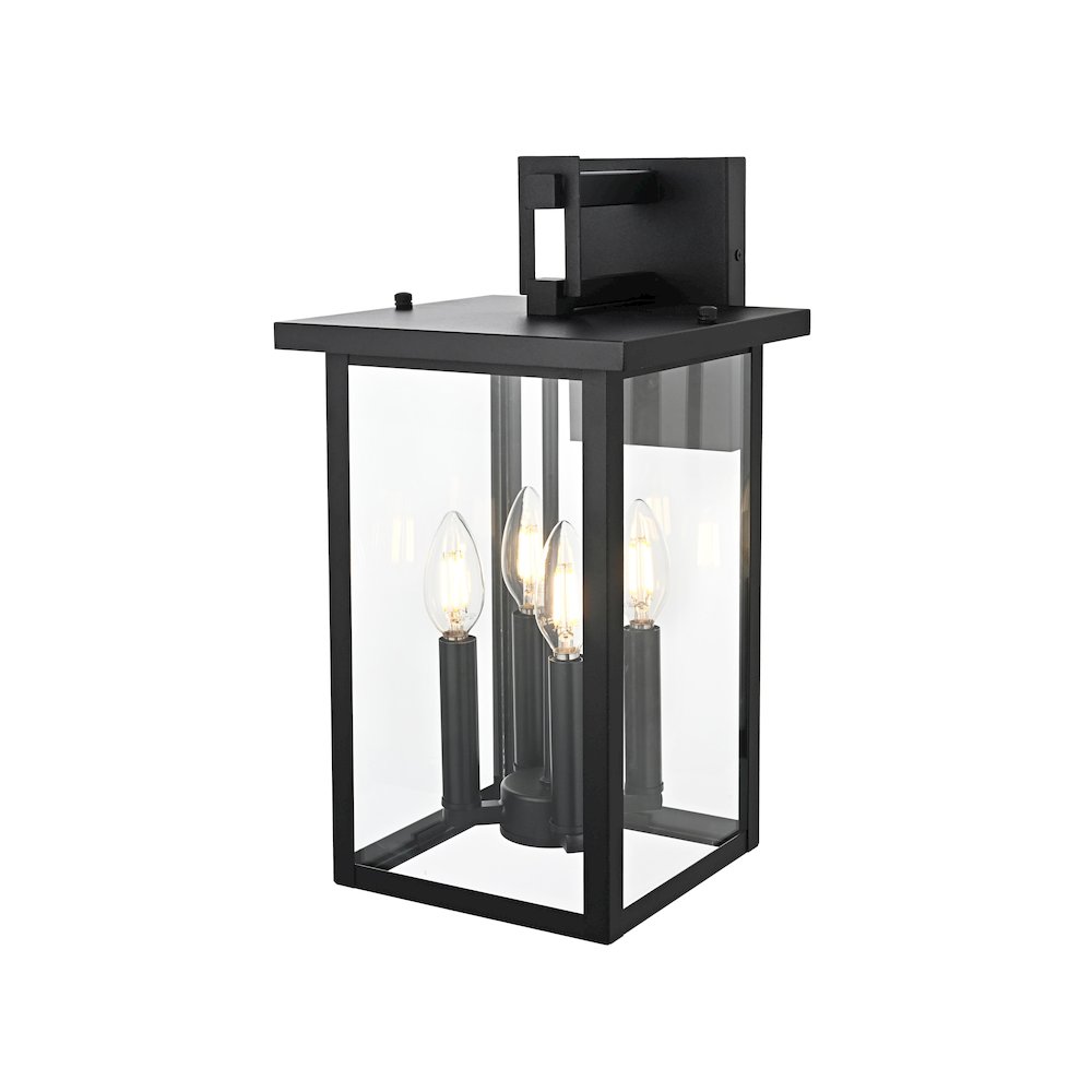Sheridan 7 inch Outdoor Pendant in Black. Picture 7