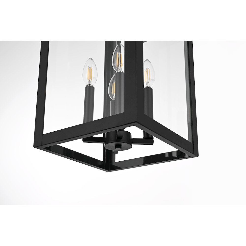 Venango 12 Inch Outdoor Wall Sconce In Black. Picture 5