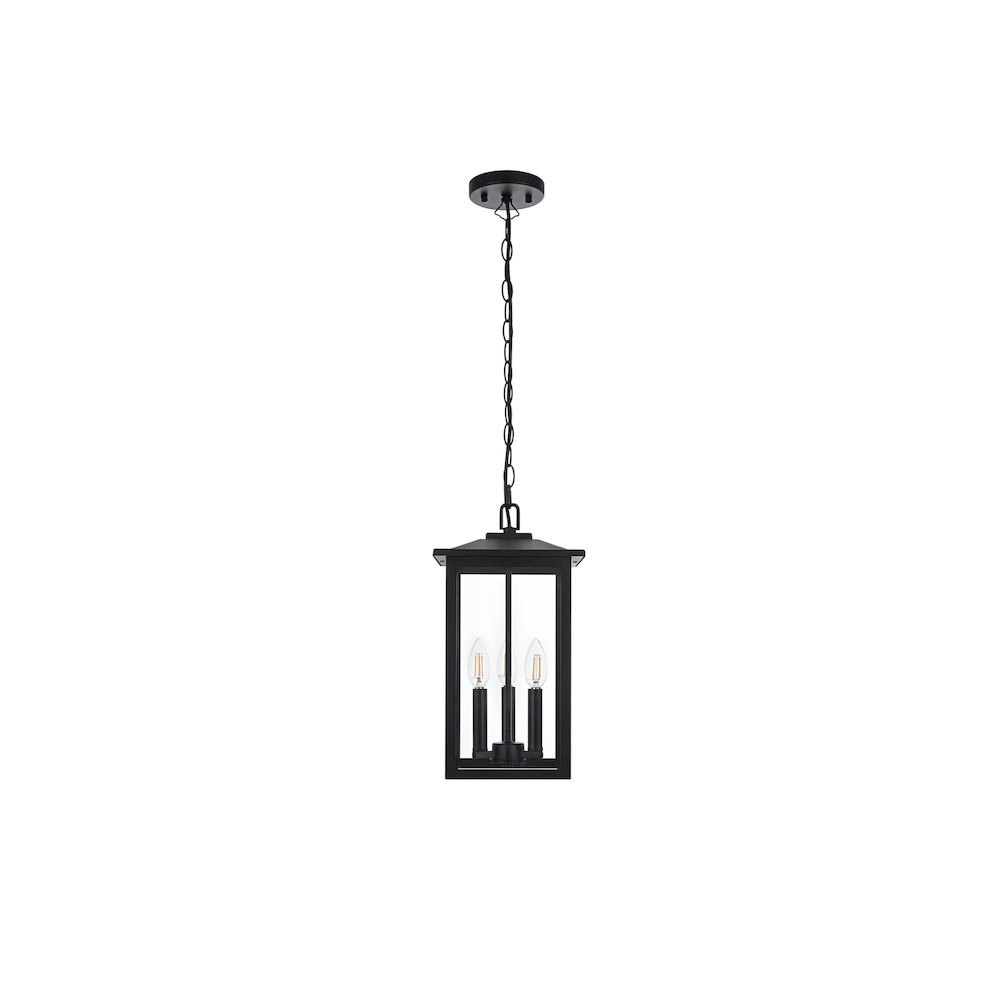 Carlisle 7 inch Outdoor Pendant in Black. Picture 1