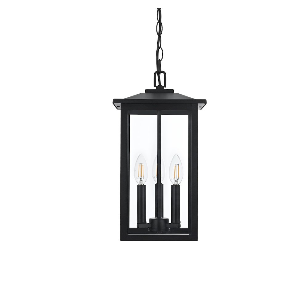 Carlisle 7 inch Outdoor Pendant in Black. Picture 2