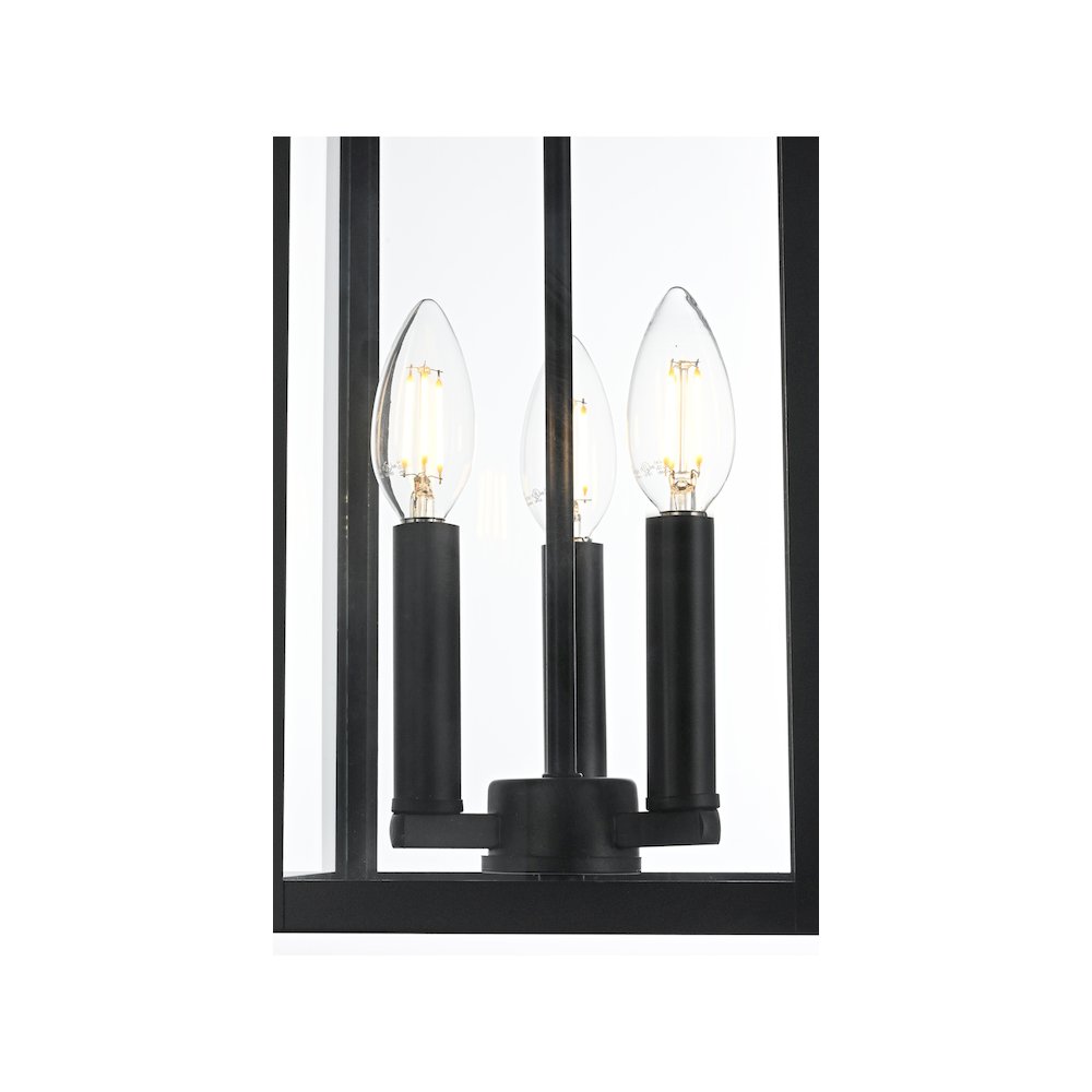 Carlisle 7 inch Outdoor Pendant in Black. Picture 5