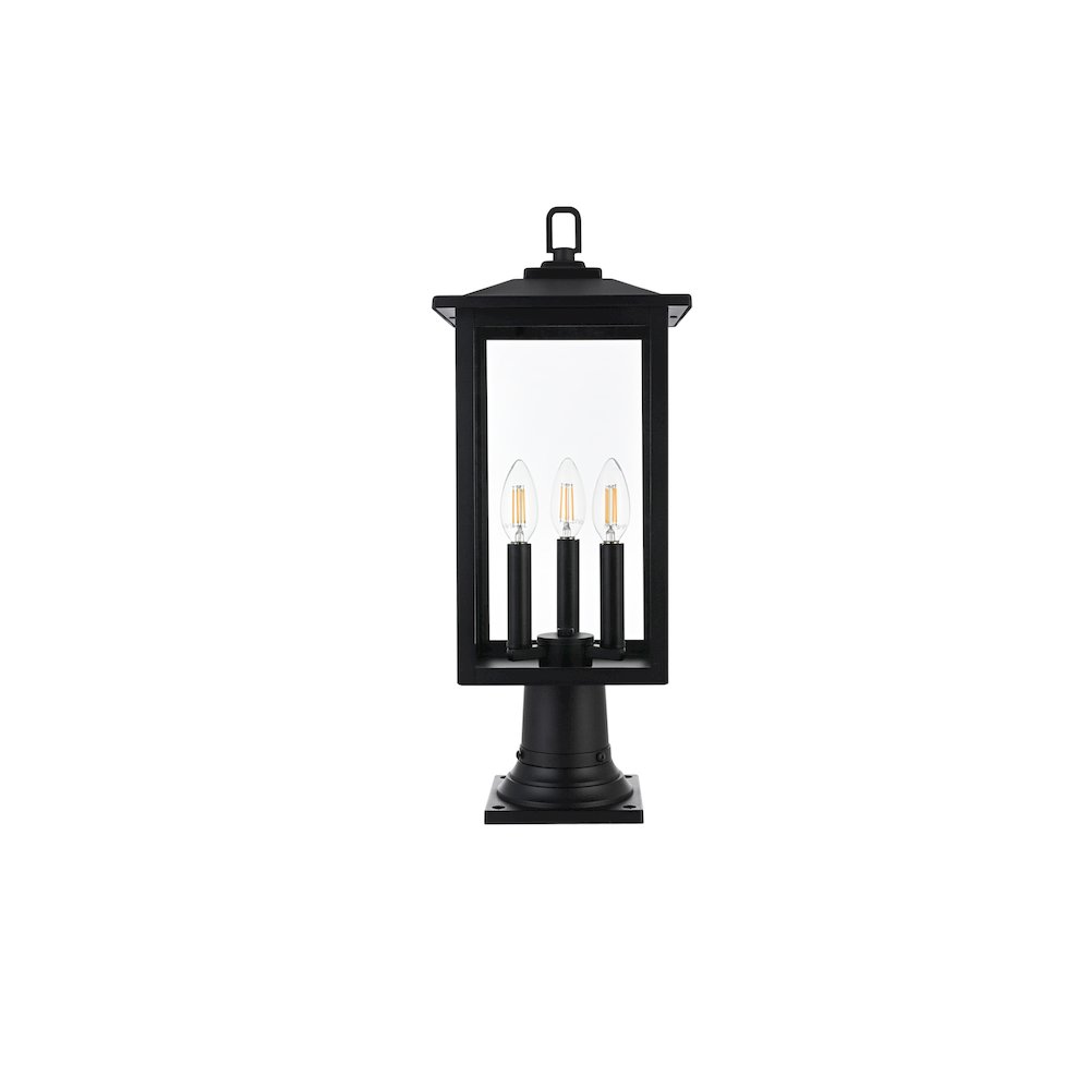 Carlisle 7 inch Outdoor Pendant in Black. Picture 1