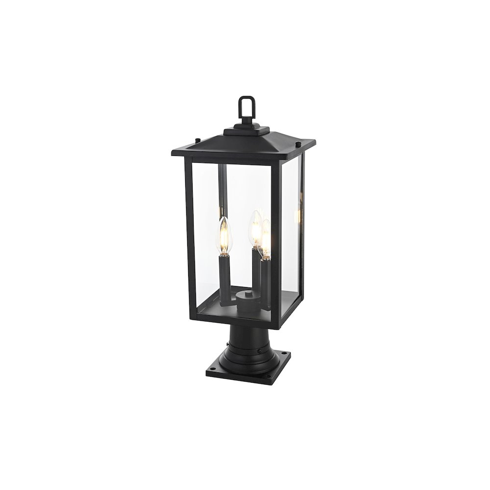 Carlisle 7 inch Outdoor Pendant in Black. Picture 2