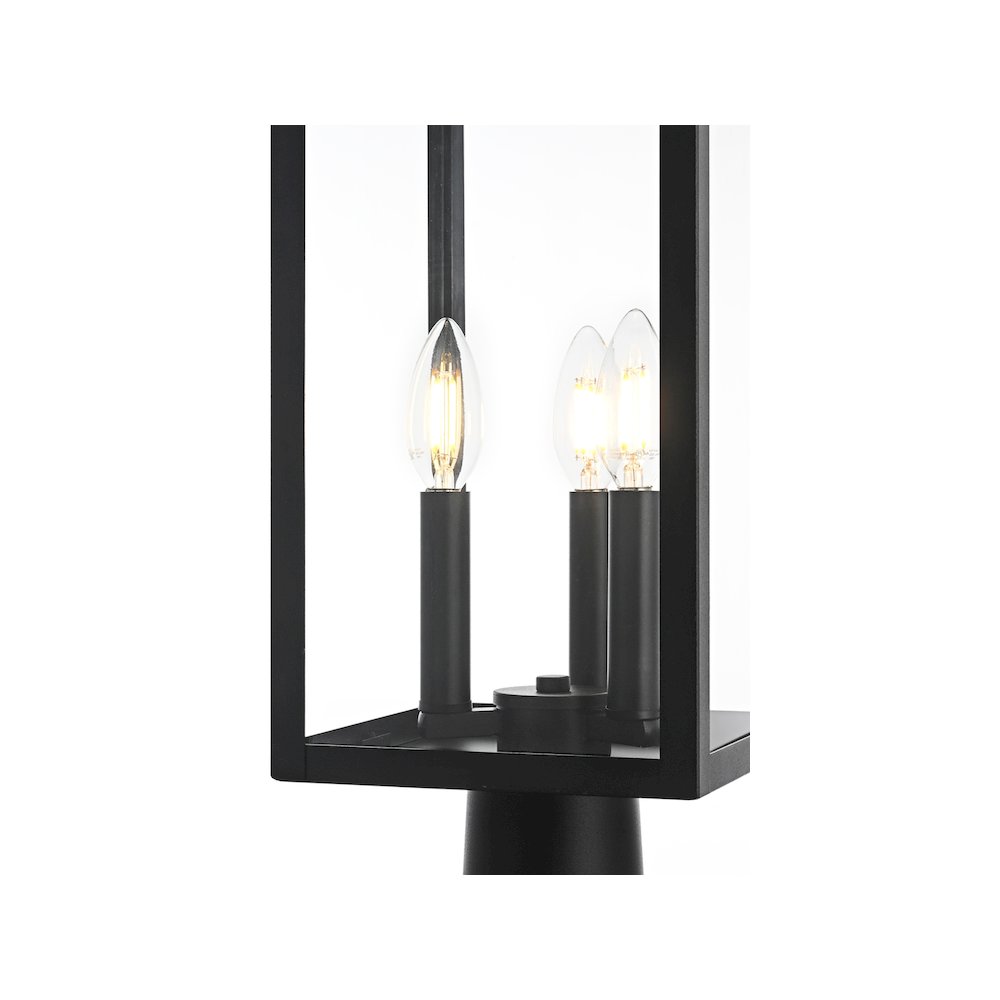 Carlisle 7 inch Outdoor Pendant in Black. Picture 3
