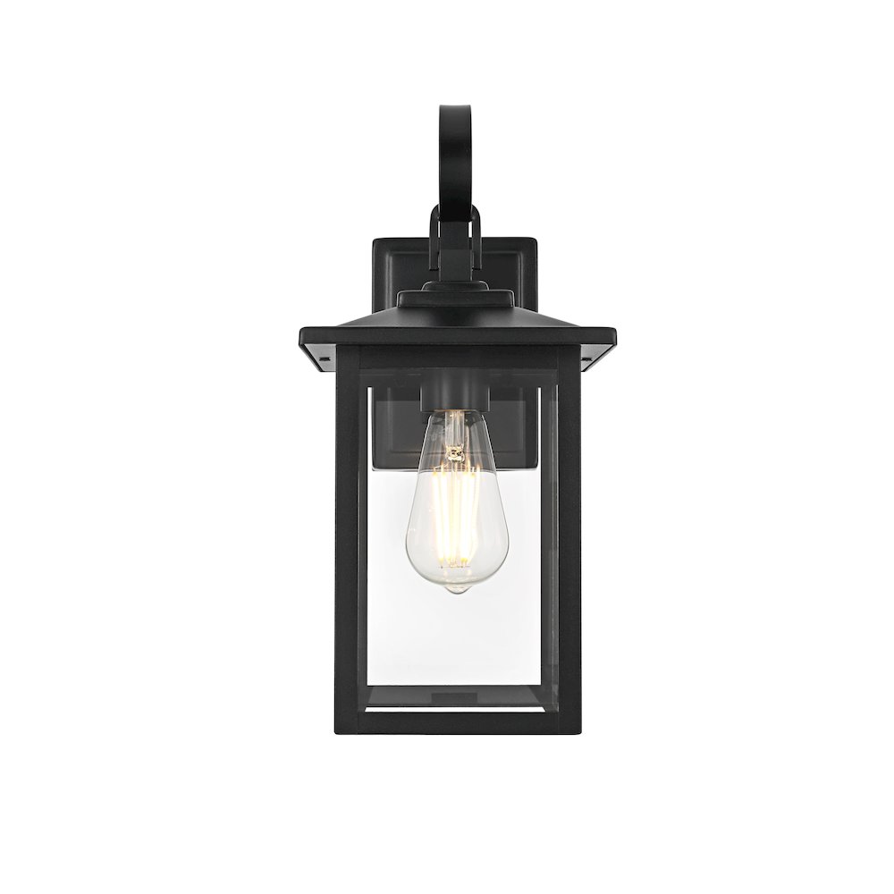 Carisle 7 Inch Outdoor Wall Sconce In Black. Picture 1