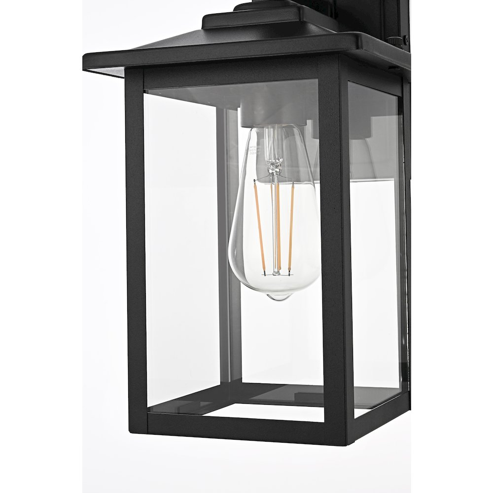 Carisle 7 Inch Outdoor Wall Sconce In Black. Picture 5