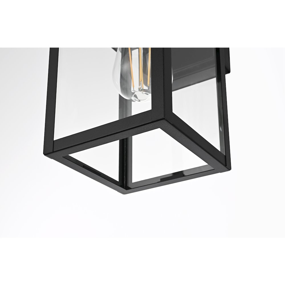 Carisle 7 Inch Outdoor Wall Sconce In Black. Picture 6