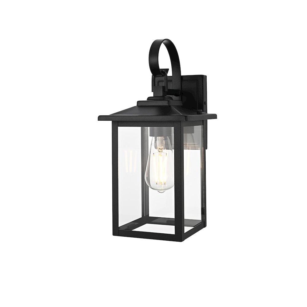 Carisle 7 Inch Outdoor Wall Sconce In Black. Picture 7