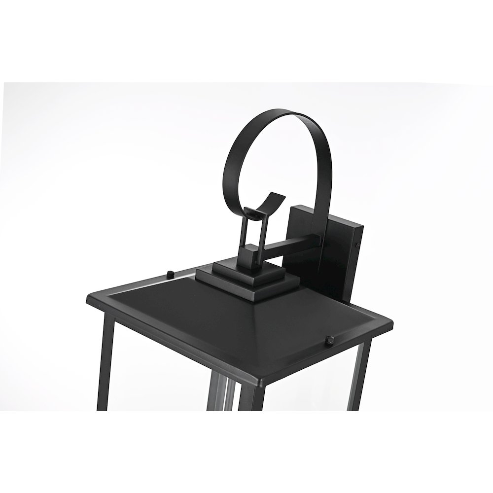 Carisle 12 Inch Outdoor Wall Sconce In Black. Picture 4