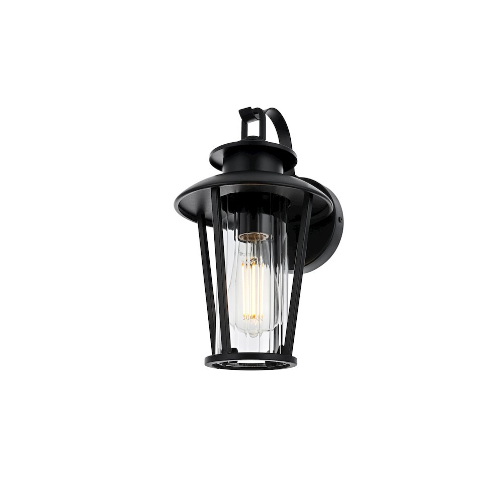 Wensley 7 inch Outdoor Pendant in Black. Picture 3