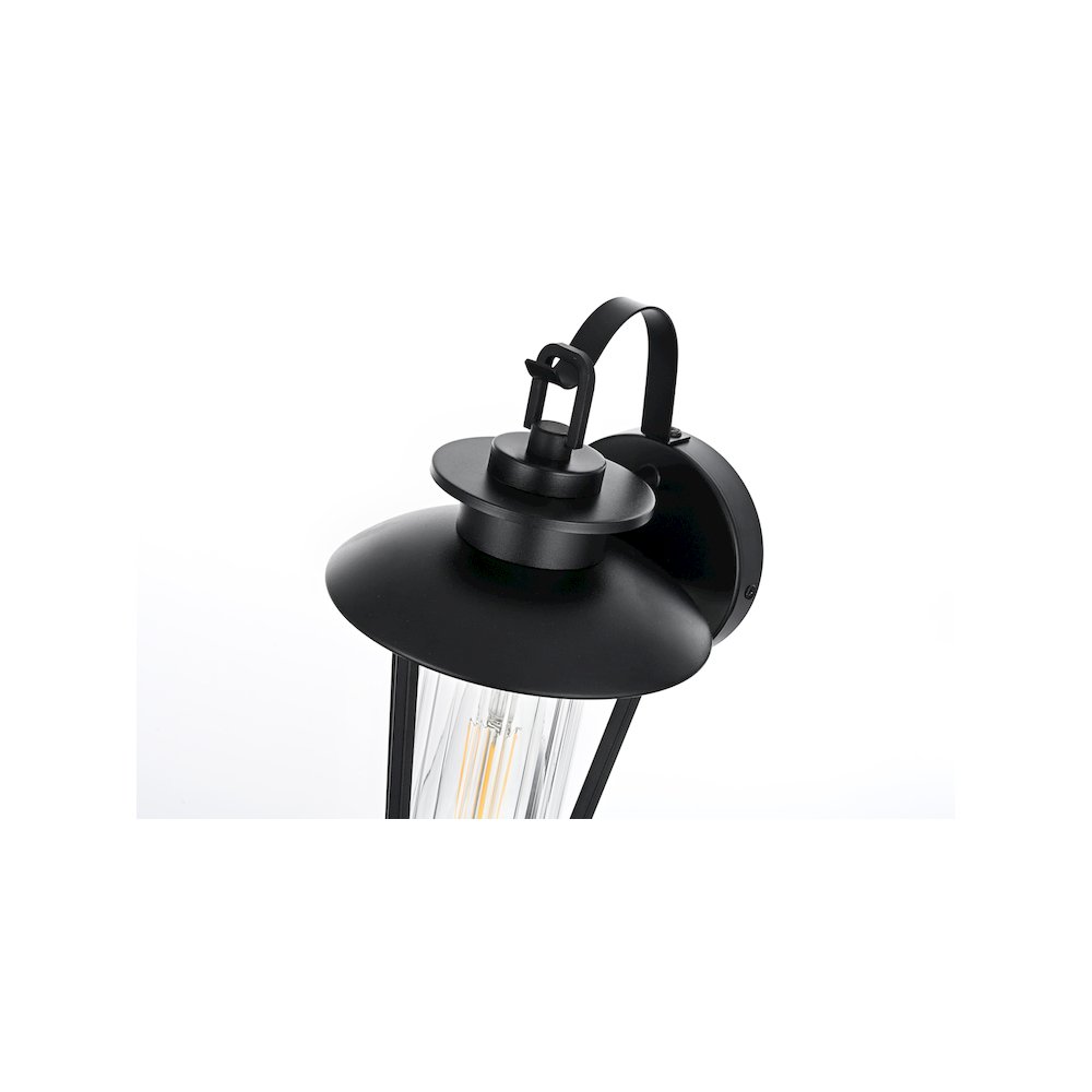 Wensley 7 inch Outdoor Pendant in Black. Picture 4