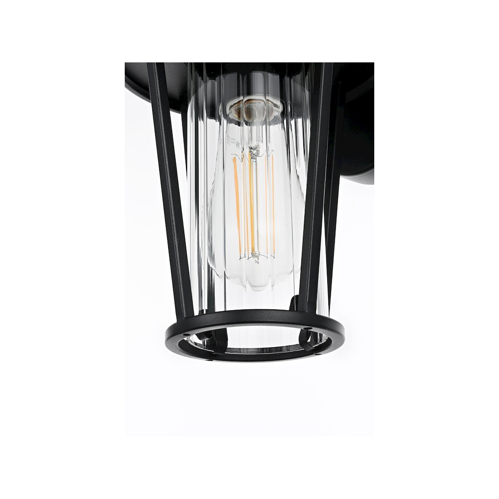 Wensley 7 inch Outdoor Pendant in Black. Picture 6