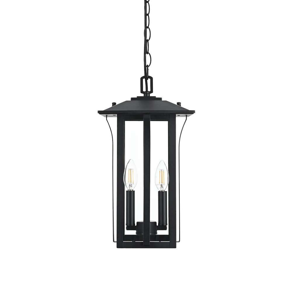 Thayer 7 inch Outdoor Pendant in Black. Picture 2