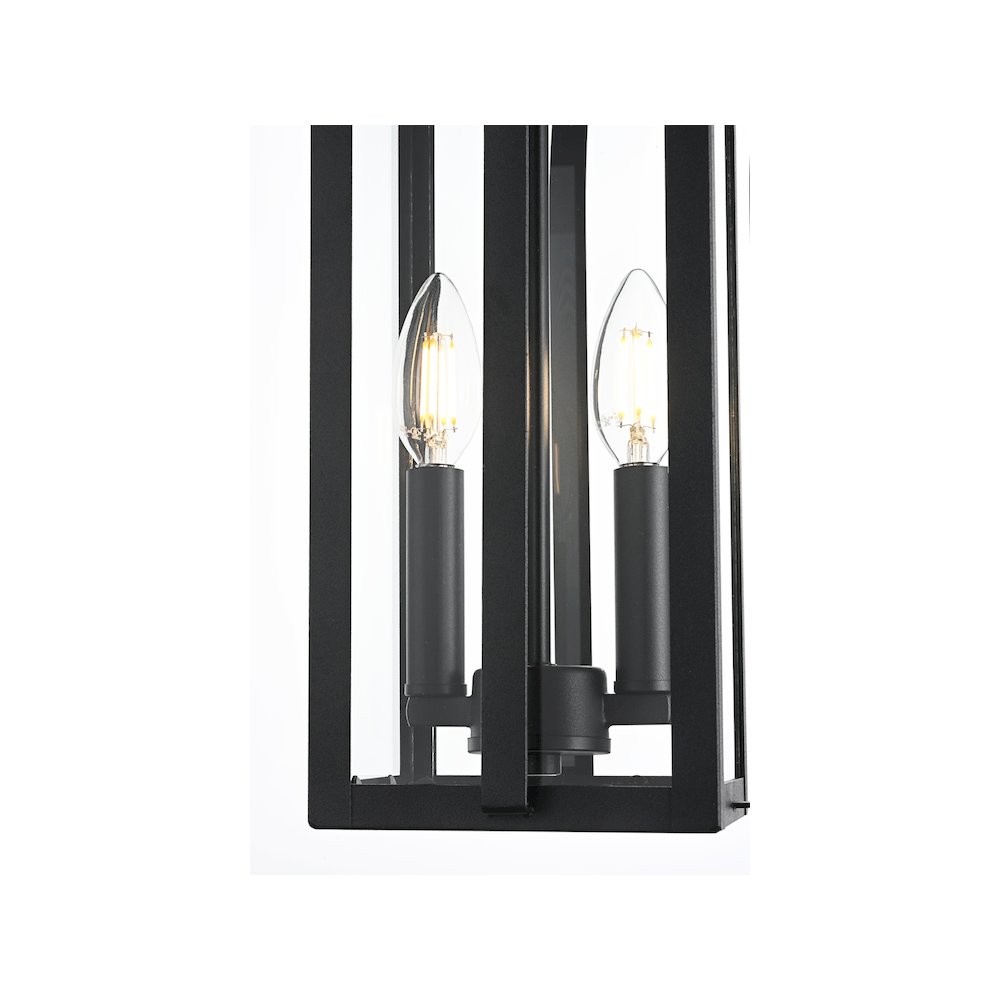 Thayer 7 inch Outdoor Pendant in Black. Picture 5