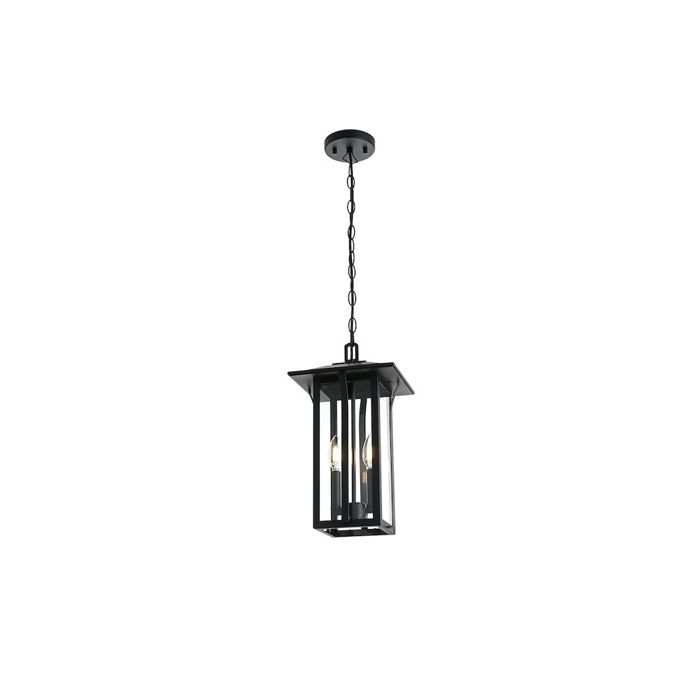 Thayer 7 inch Outdoor Pendant in Black. Picture 7