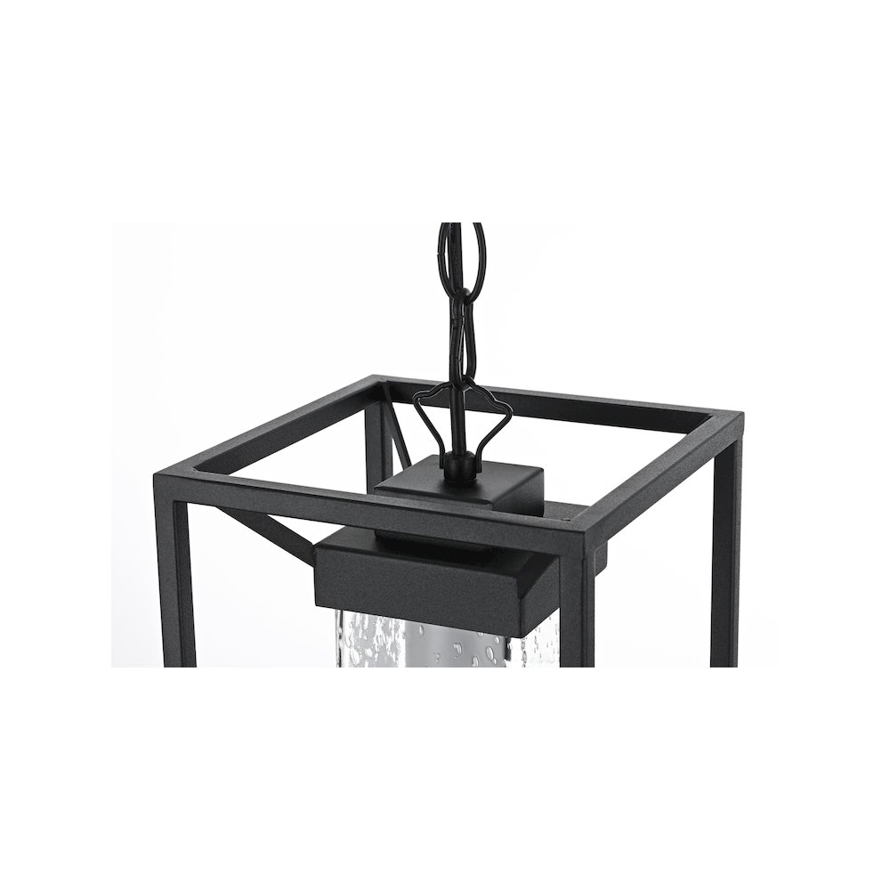 Willington 7 inch Outdoor Pendant in Black. Picture 3