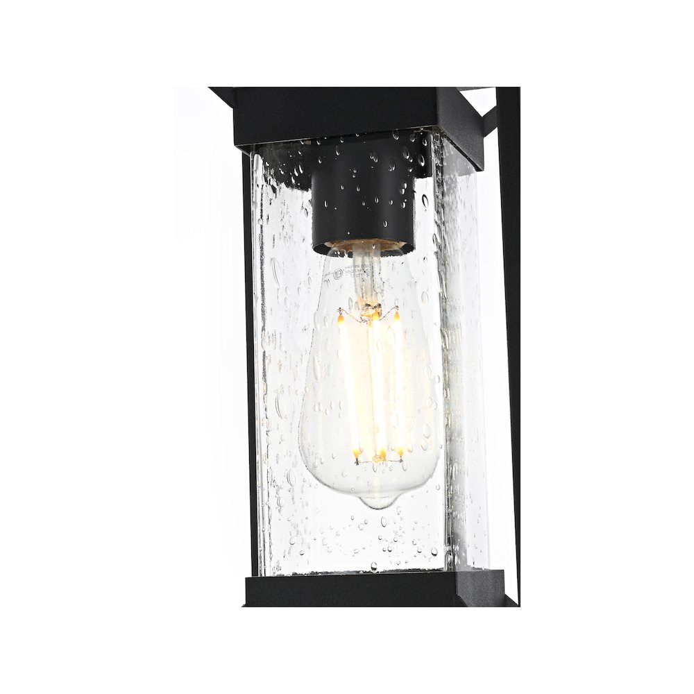Willington 7 inch Outdoor Pendant in Black. Picture 5