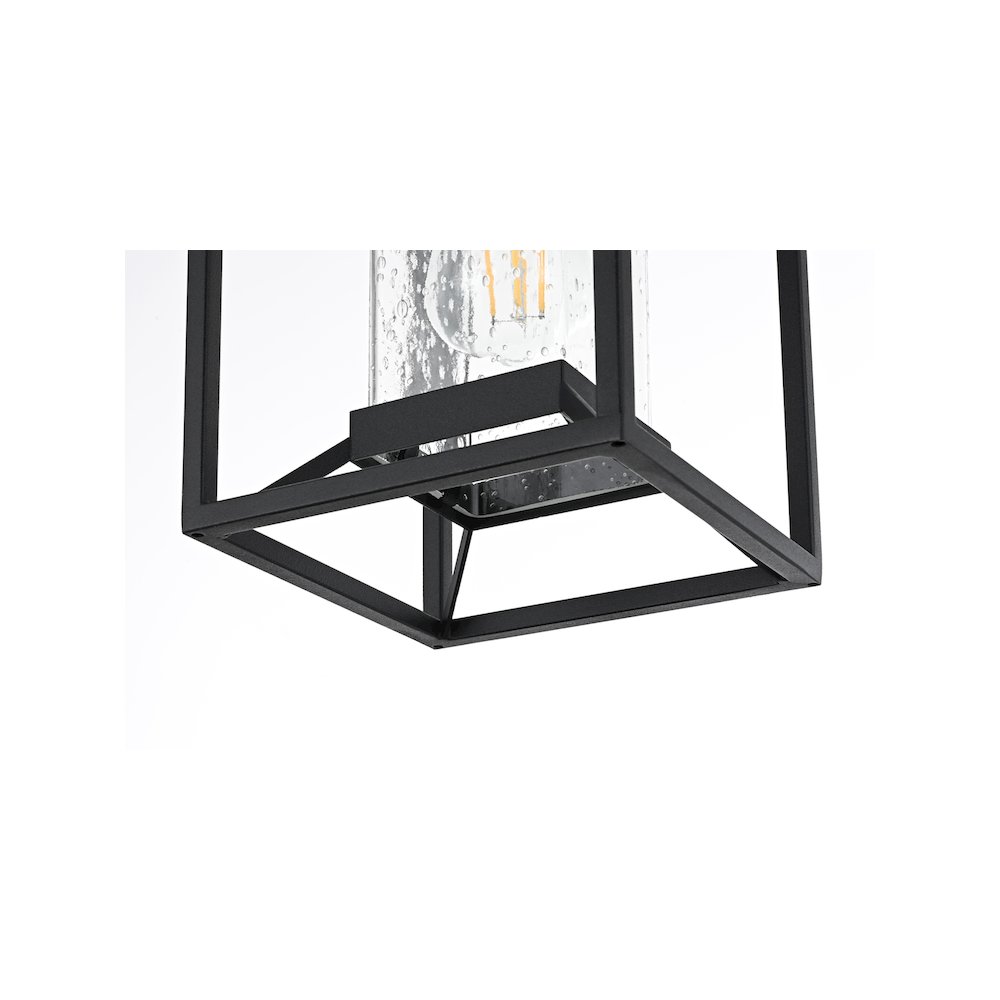Willington 7 inch Outdoor Pendant in Black. Picture 6