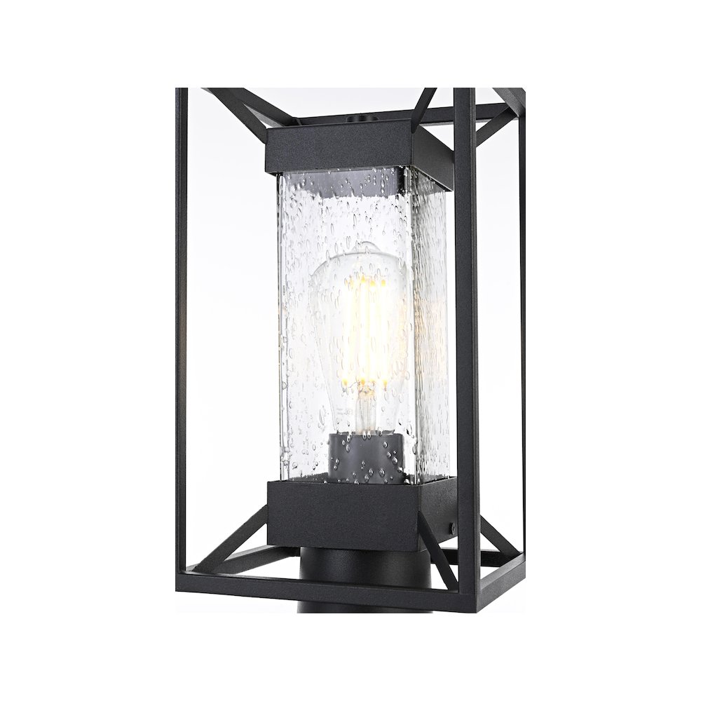 Willington 7 inch Outdoor Pendant in Black. Picture 3