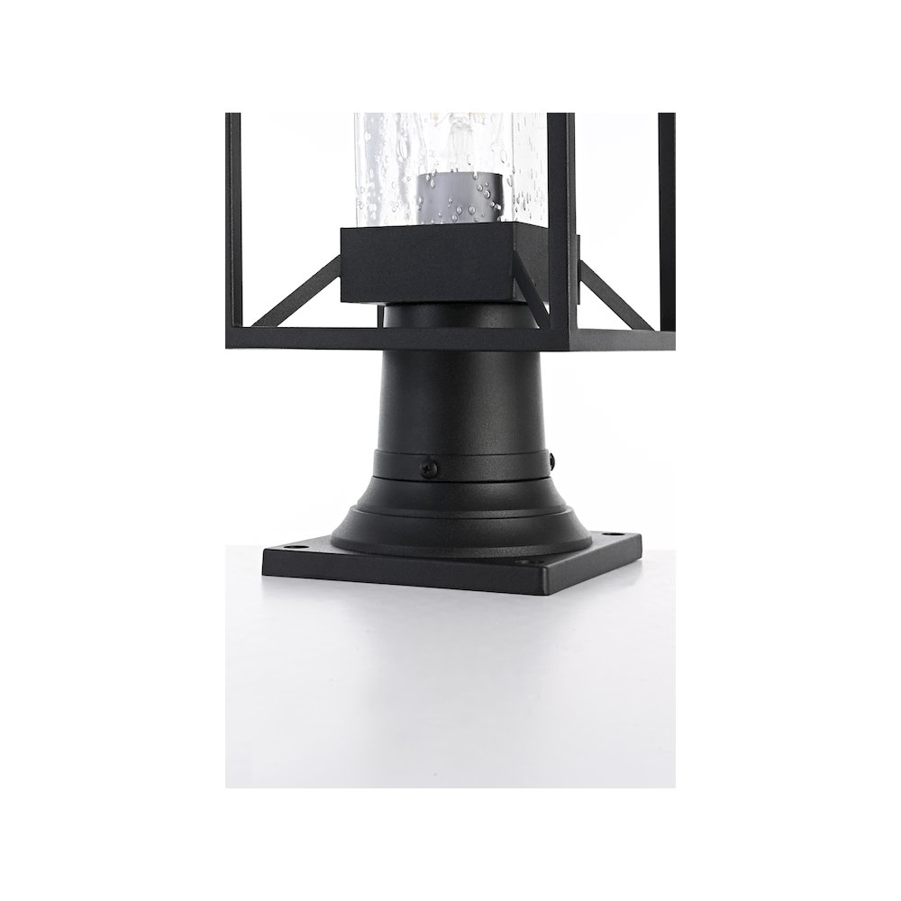 Willington 7 inch Outdoor Pendant in Black. Picture 5