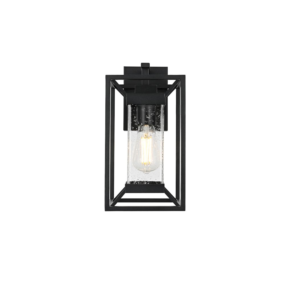 Willington 7 inch Outdoor Pendant in Black. Picture 1