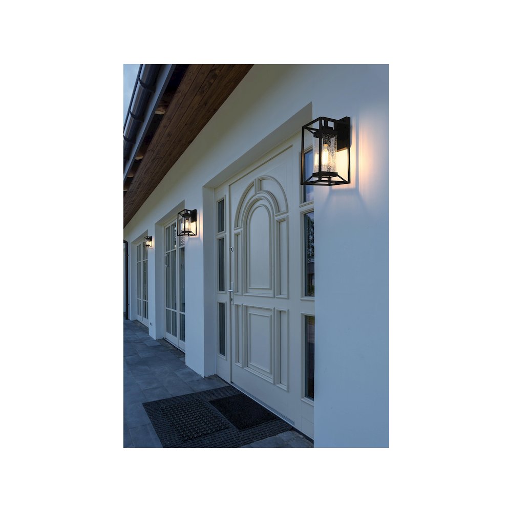 Willington 7 inch Outdoor Pendant in Black. Picture 2