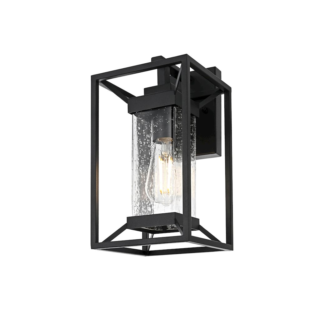 Willington 7 inch Outdoor Pendant in Black. Picture 3