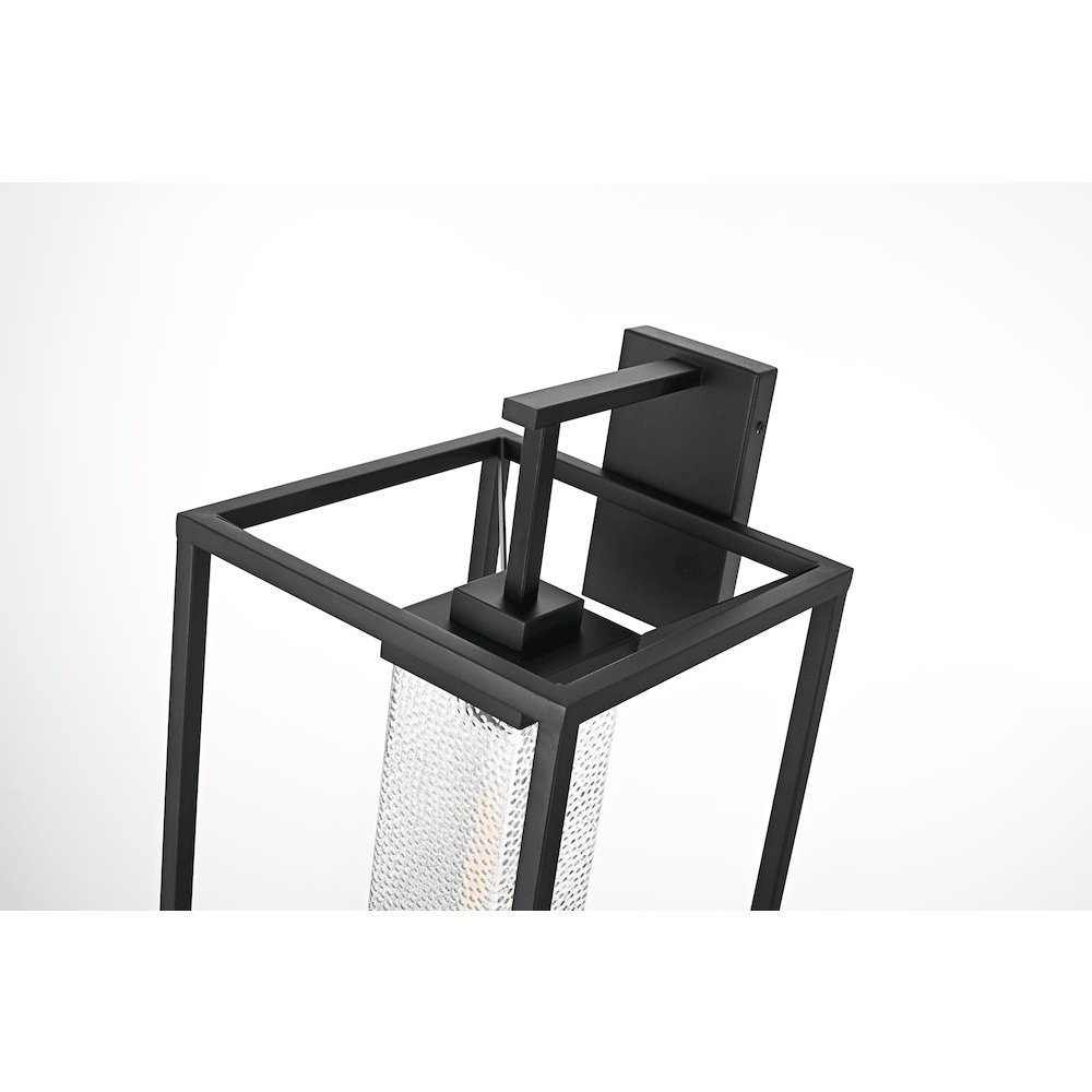 Willington 12 Inch Outdoor Wall Sconce In Black. Picture 6