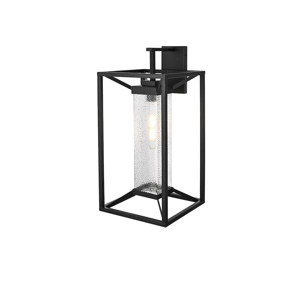 Willington 12 Inch Outdoor Wall Sconce In Black. Picture 7