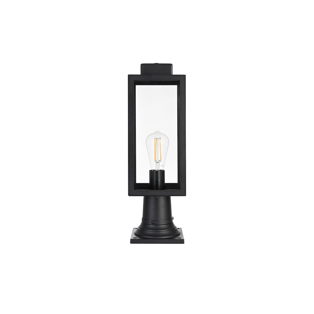 Hilton 7 inch Outdoor Pendant in Black. Picture 1