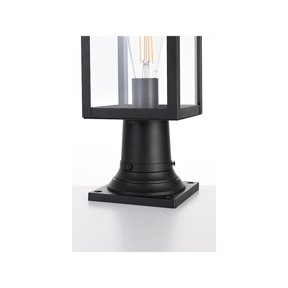 Hilton 7 inch Outdoor Pendant in Black. Picture 5