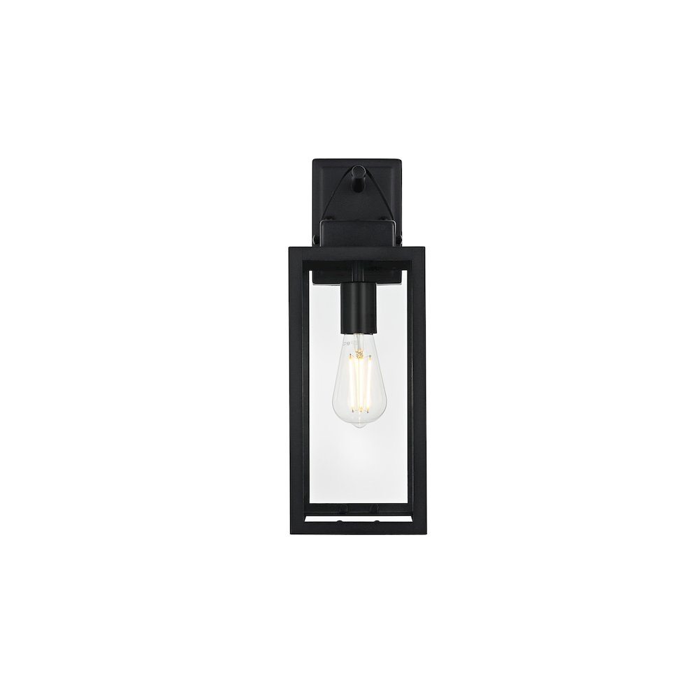 Hilton 7 inch Outdoor Pendant in Black. Picture 1