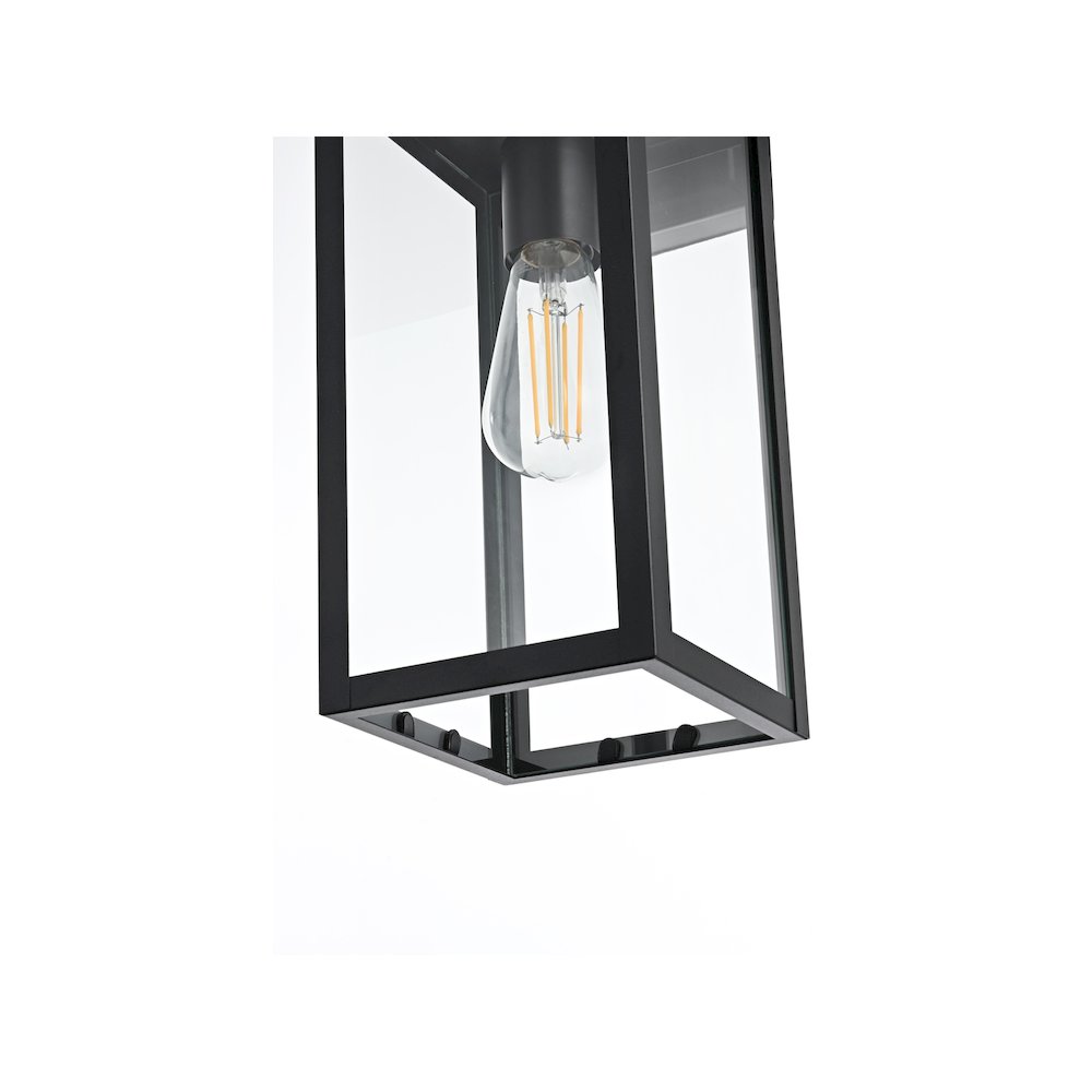 Hilton 7 inch Outdoor Pendant in Black. Picture 5