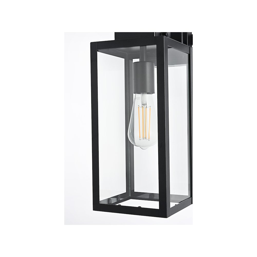 Hilton 7 inch Outdoor Pendant in Black. Picture 6