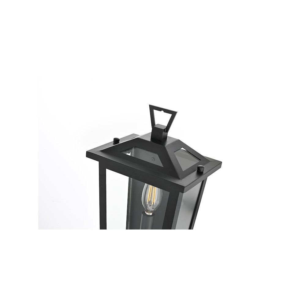 Richmond 7 inch Outdoor Pendant in Black. Picture 4