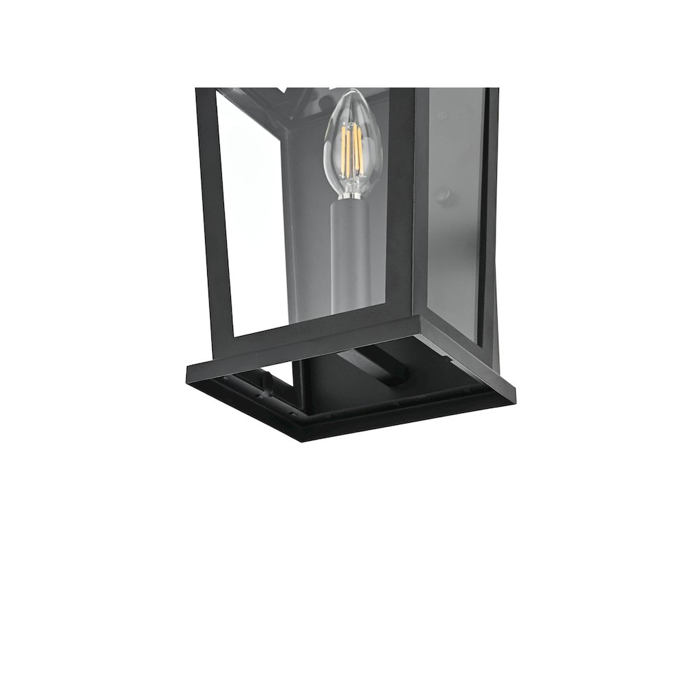 Richmond 7 inch Outdoor Pendant in Black. Picture 5