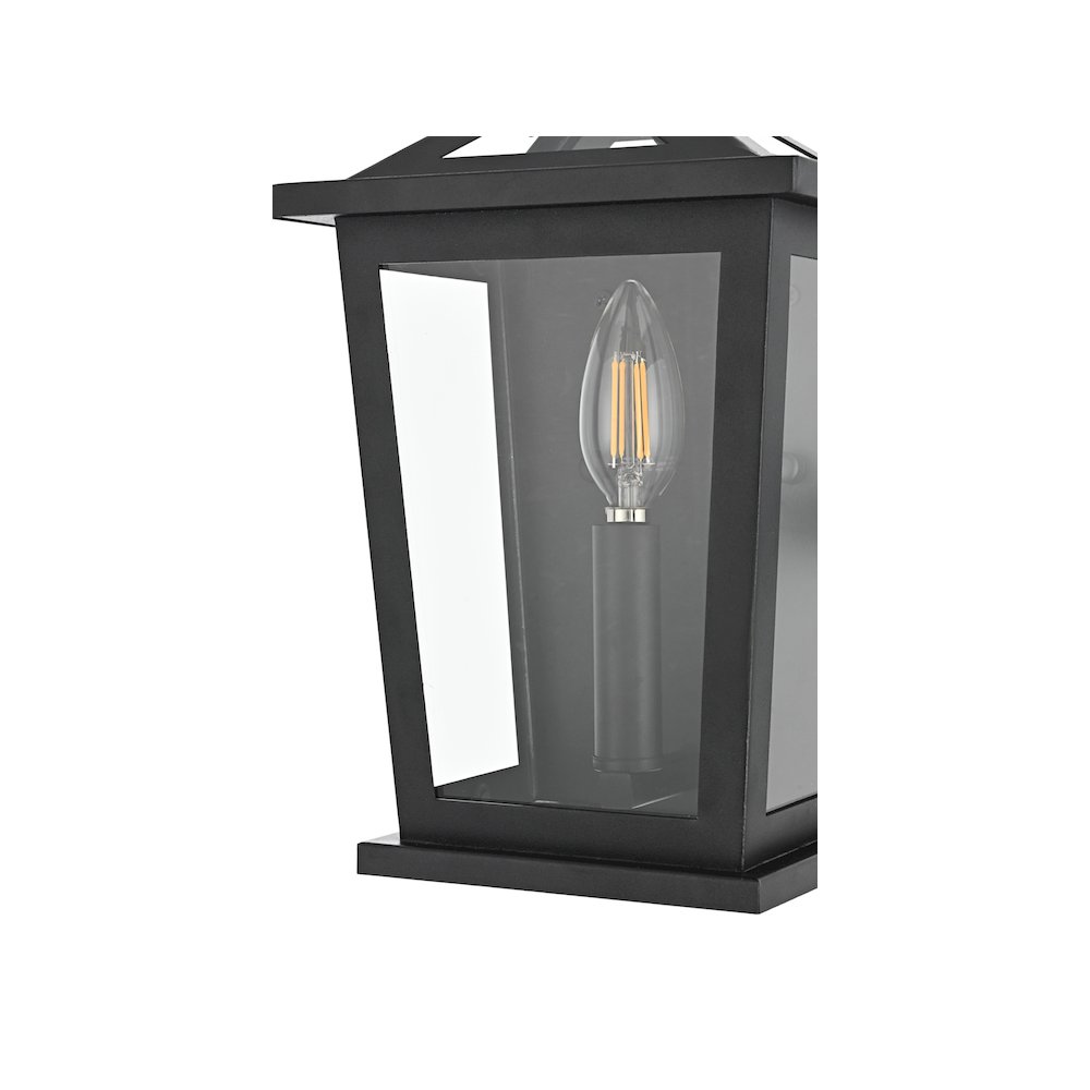 Richmond 7 inch Outdoor Pendant in Black. Picture 6