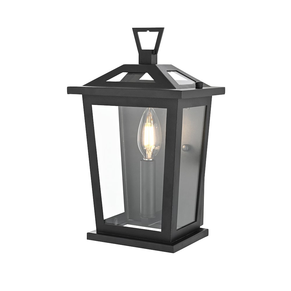 Richmond 7 inch Outdoor Pendant in Black. Picture 7