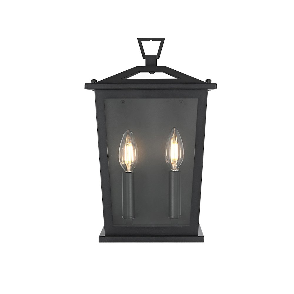 Richmond 7 inch Outdoor Pendant in Black. Picture 1